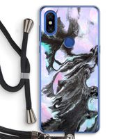 Pastel zwart: Xiaomi Mi Mix 3 Transparant Hoesje met koord