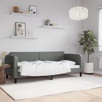 Slaapbank 80x200 cm stof donkergrijs
