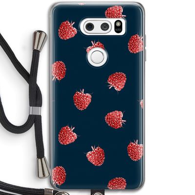 Framboosjes: LG V30 Transparant Hoesje met koord