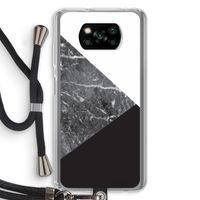 Combinatie marmer: Xiaomi Poco X3 Pro Transparant Hoesje met koord