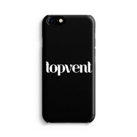 Topvent Zwart: Volledig geprint iPhone SE 2020 Hoesje