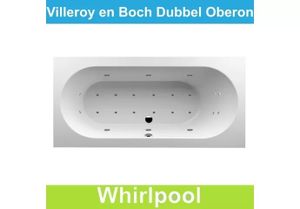 Ligbad Villeroy & Boch Oberon 190x90 cm Balboa Whirlpool systeem Dubbel Villeroy en Boch