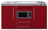 MPM 150 Rood met koelkast en magnetron RAI-953 - thumbnail