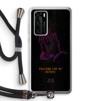 Praying For My Haters: Huawei P40 Transparant Hoesje met koord