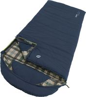 Outwell Camper Lux Volwassene Semi-rechthoekige slaapzak Katoen, Polyester Blauw