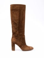 Gianvito Rossi bottes en daim - Marron