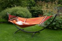 'Arc & Lazy' Happy Tweepersoons Hangmatset - 180 kg - Oranje - Colombiaanse, Spreidstang - Tropilex