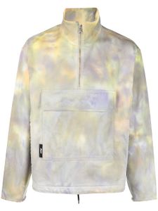 MSGM sweat à imprimé tie dye - Jaune