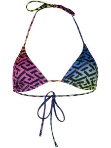 Versace haut de bikini à motif monogrammé - Rose