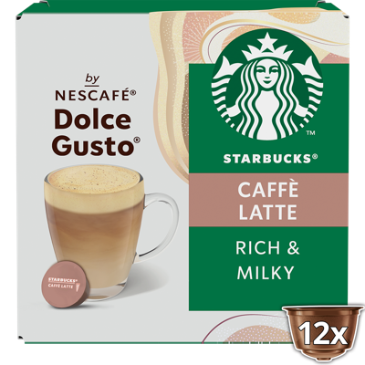 Starbucks Caffè Latte - 12 cups