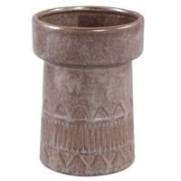 PTMD bloempot rail hoog l donkerbruin 19 cm | 8 stuks