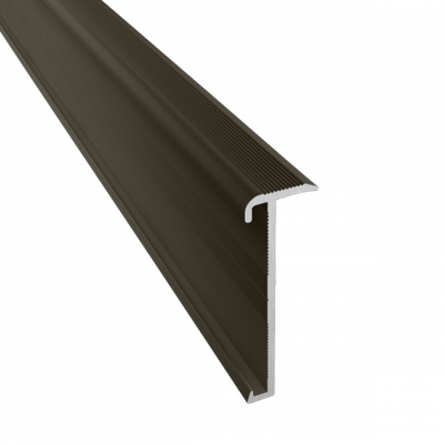 Küberit - Trapneusprofiel 845 brons F6 14x43mm t.b.v. 2-3mm PVC - 300cm