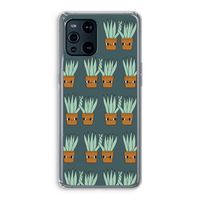 Sansevieria: Oppo Find X3 Transparant Hoesje