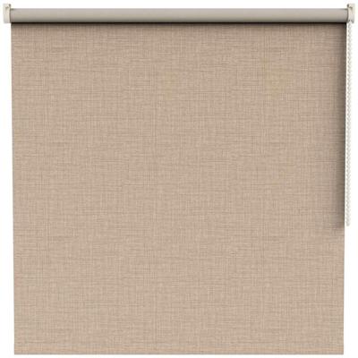 Leen Bakker - Fenstr Rolgordijn Malaga Verduisterend - Licht (30701) - Polyester - Bruin - 120x10x10 Cm