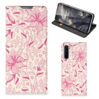 OnePlus Nord Smart Cover Pink Flowers
