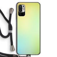 Minty mist pastel: Xiaomi Redmi Note 10 5G Transparant Hoesje met koord