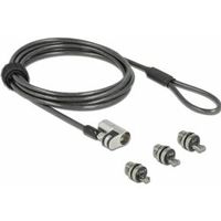 Navilock 20676 kabelslot Zwart, Zilver 2 m