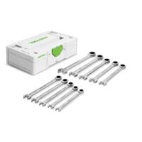 Festool SYS3 S 76-RRS-Set Ringratel-steeksleutelset 10-delig in Systainer S - 578117