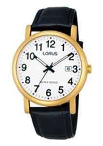Horlogeband Lorus VJ32-X246 / RG836CX9 / RHG007X Leder Zwart 20mm
