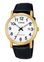 Horlogeband Lorus VJ32-X246 / RG836CX9 / RHG007X Leder Zwart 20mm - thumbnail