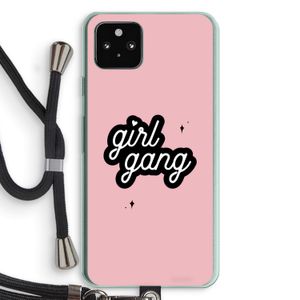 Girl Gang: Pixel 5a 5G Transparant Hoesje met koord