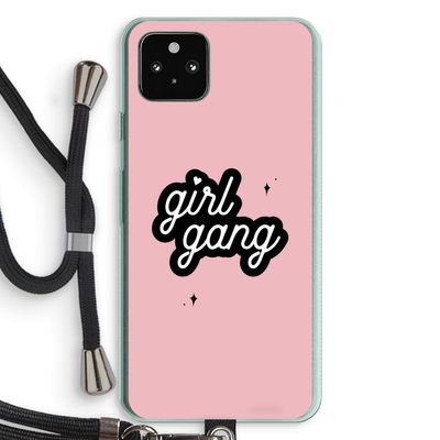 Girl Gang: Pixel 5a 5G Transparant Hoesje met koord