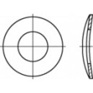 TOOLCRAFT 105907 Veerschijf Binnendiameter: 37 mm DIN 137 Verenstaal 50 stuk(s)