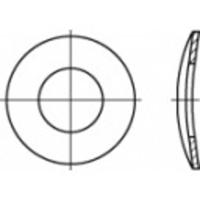 TOOLCRAFT 105897 Veerschijf Binnendiameter: 19 mm DIN 137 Verenstaal 100 stuk(s) - thumbnail