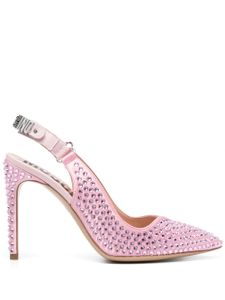 Moschino escarpins à ornements en cristal 105 mm - Rose