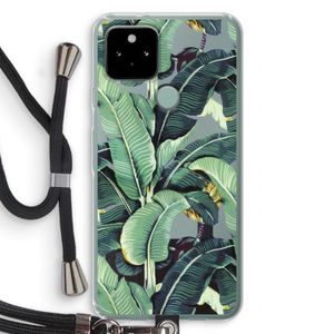 Bananenbladeren: Pixel 5 Transparant Hoesje met koord