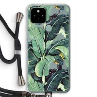 Bananenbladeren: Pixel 5 Transparant Hoesje met koord