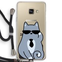 Cool cat: Samsung Galaxy A3 (2016) Transparant Hoesje met koord