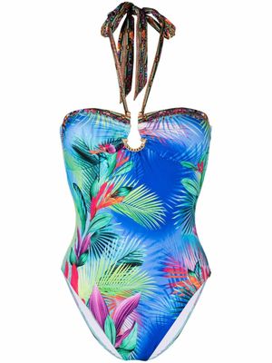 Camilla maillot de bain à imprimé Whats Your Vice - Bleu