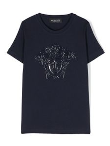 Versace Kids t-shirt en coton à logo Medusa Head - Bleu