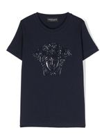 Versace Kids t-shirt en coton à logo Medusa Head - Bleu - thumbnail