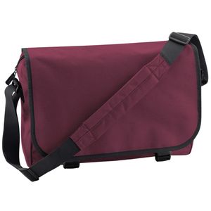 Schoudertas/Messenger bag - donkerrood - heren/dames - 41 x 31 x 12 cm