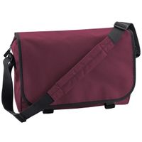 Schoudertas/Messenger bag - donkerrood - heren/dames - 41 x 31 x 12 cm - thumbnail