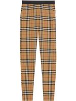 Burberry legging à motif Vintage Check - Marron