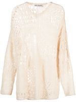 OUR LEGACY pull en maille crochet - Blanc