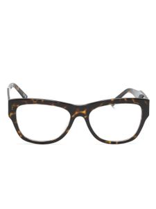 Balenciaga Eyewear lunettes de vue à monture carrée embossée - Marron