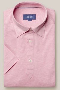 ETON Classic Fit Polo shirt Korte mouw roze