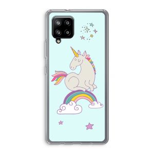 Regenboog eenhoorn: Samsung Galaxy A42 5G Transparant Hoesje