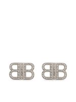 Balenciaga boucles d'oreilles BB 2.0 XS - Argent