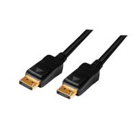 LogiLink CV0113 DisplayPort-kabel DisplayPort Aansluitkabel DisplayPort-stekker, DisplayPort-stekker 15.00 m Zwart