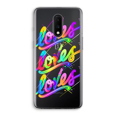 Loves: OnePlus 7 Transparant Hoesje