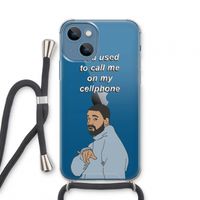 Hotline bling: iPhone 13 mini Transparant Hoesje met koord