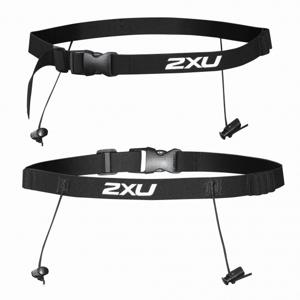 2XU Startnummerband met gel houder zwart