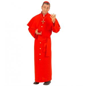 Carnaval verkleedkleding Kardinaal kostuum - rood - heren - religieus thema