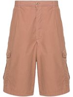 Emporio Armani short en coton à pinces - Marron - thumbnail