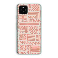 Marrakech Pink: Google Pixel 5a 5G Transparant Hoesje